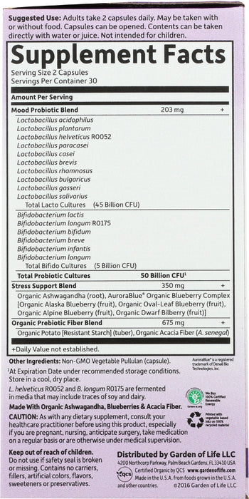 Dr. Formulated Probiotics, Mood SS, 60 cap