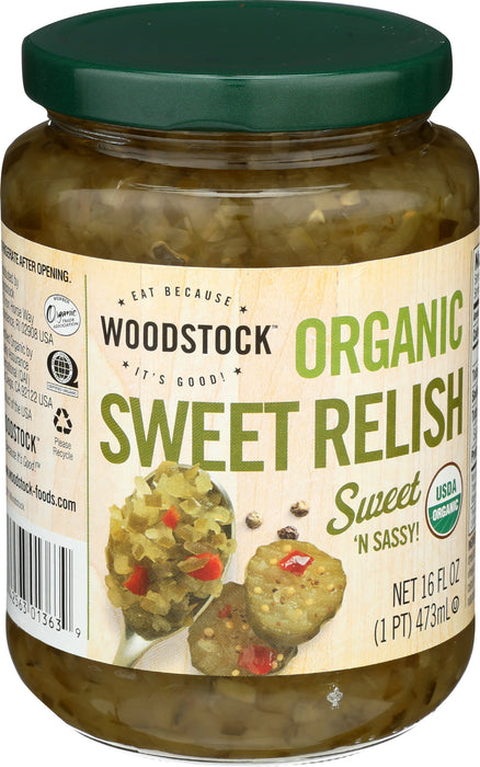 Sweet Relish, Org, 16 oz