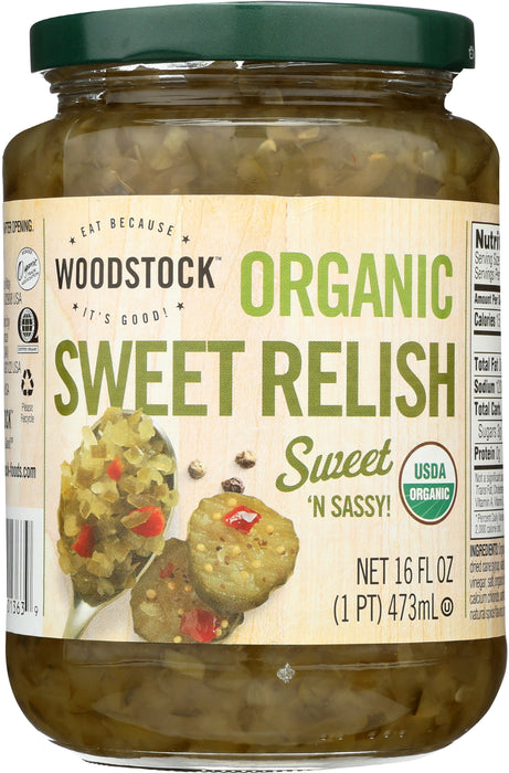 Sweet Relish, Org, 16 oz