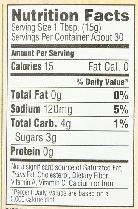 Sweet Relish, Org, 16 oz
