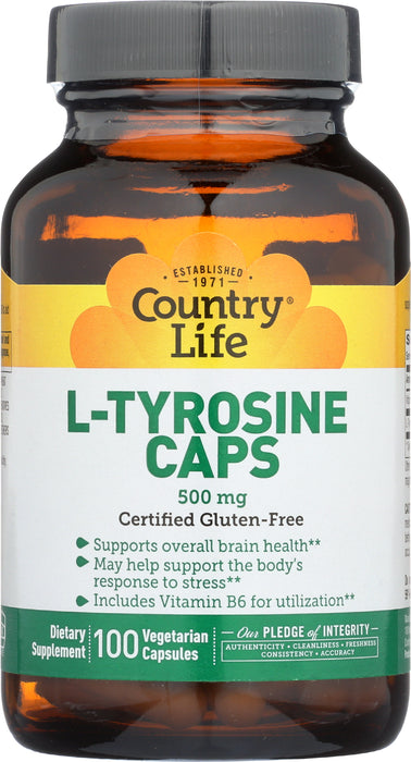 L-Tyrosine 500 mg, 100 vcap