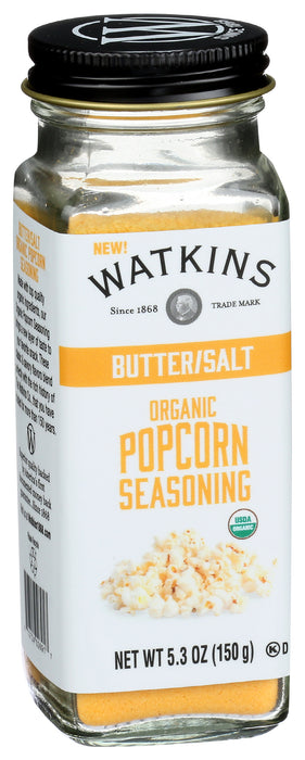 Popcorn Seasoning, Butter Salt, Org, 5.3 oz