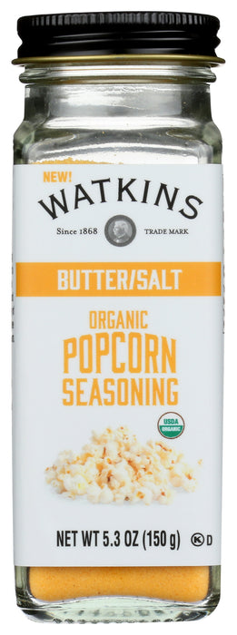 Popcorn Seasoning, Butter Salt, Org, 5.3 oz