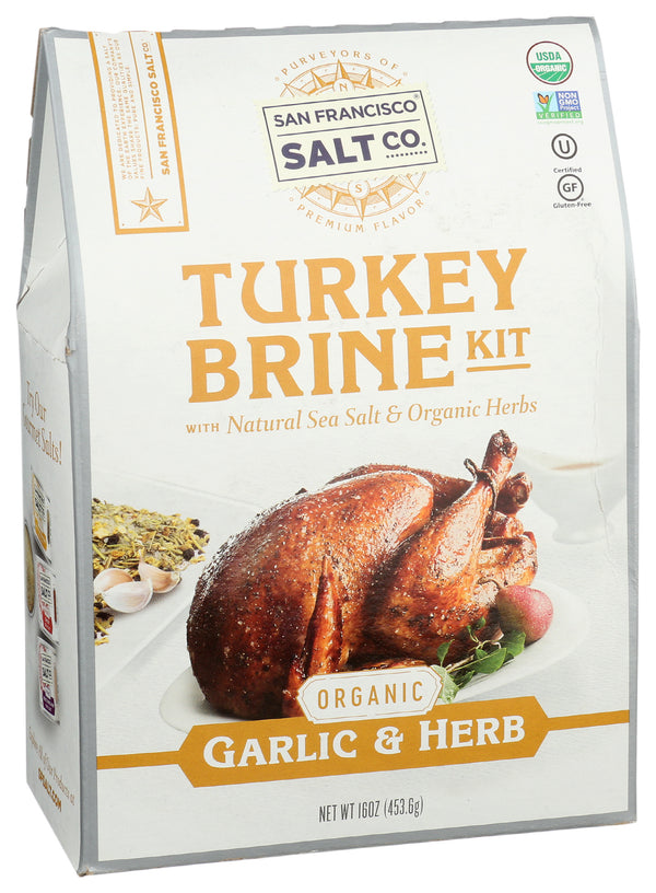 Turkey Brine Kit, Garlic & Herb, Org, 16 oz