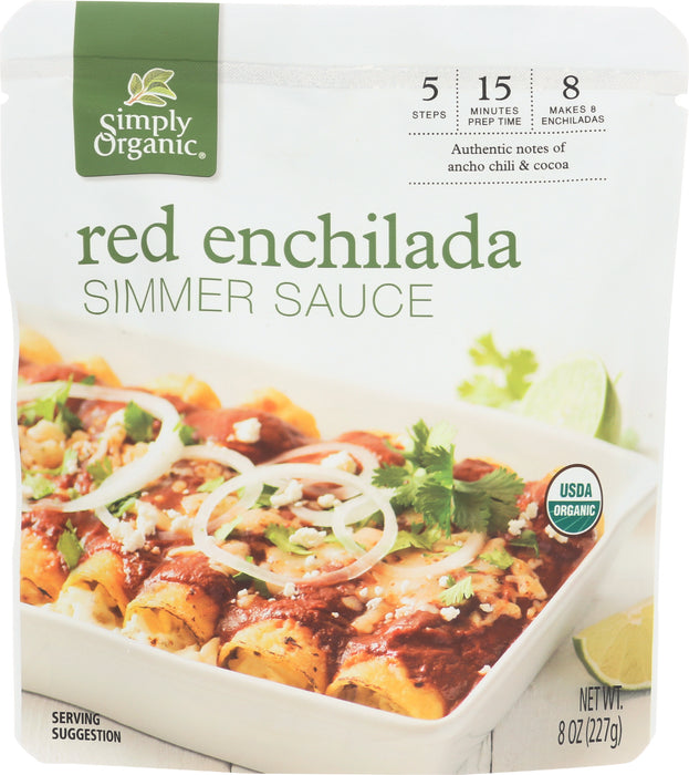 Red Enchilada Simmer Sauce, Org, 8 oz