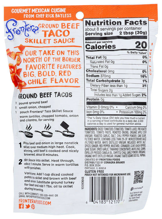 Taco Seasoning Sauce, Mild, 8 oz