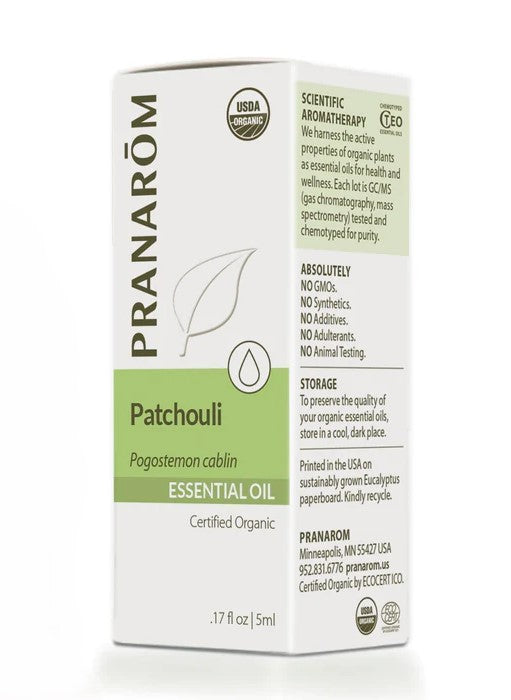 Patchouli Essential Oil, Org, 5 ml