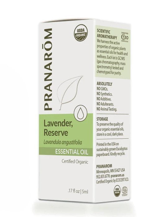 Lavender Reserve Essential Oil, Org, 5 ml