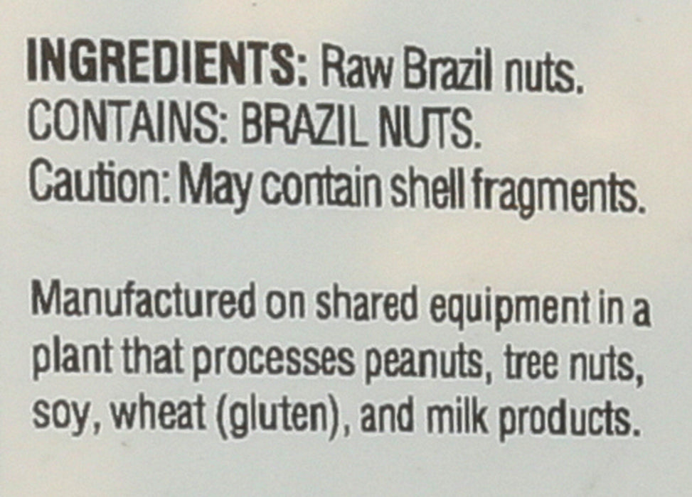 Raw Brazil Nuts, Medium Fancy, 9 oz