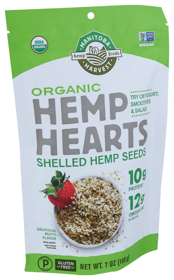 Hemp Hearts Seeds Shelled, Org, 7 oz