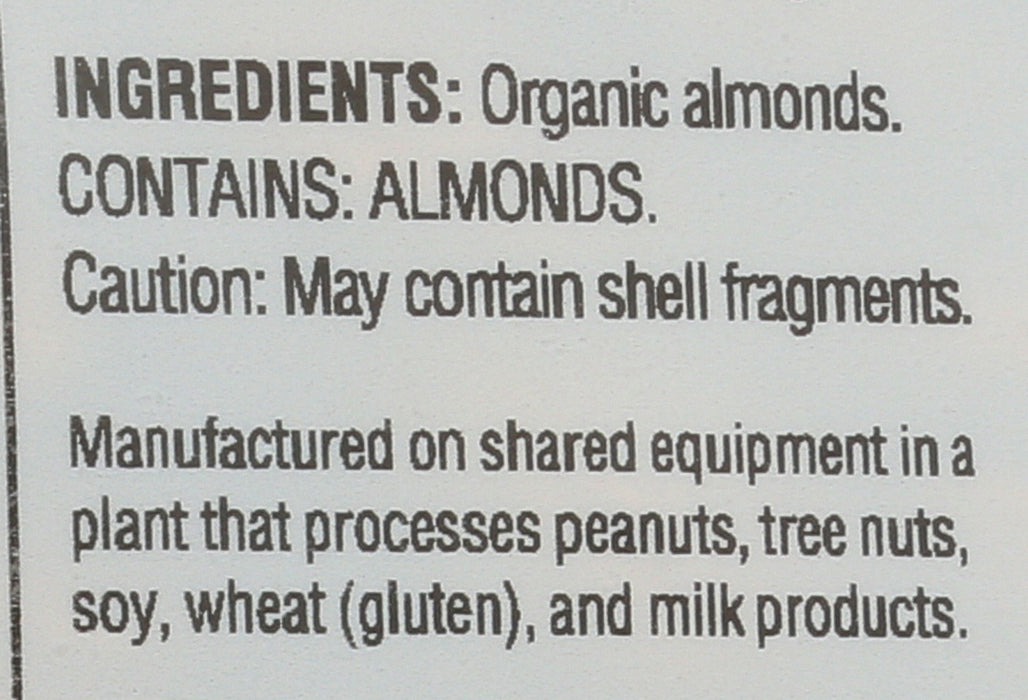 Raw Almonds, Org, 7.5 oz