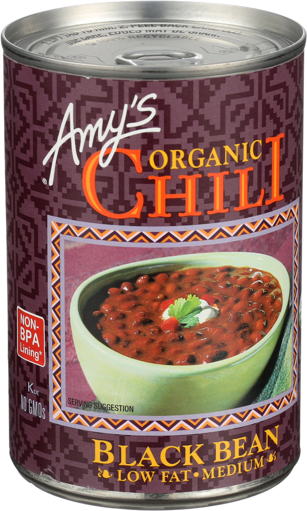 Black Bean Chili Medium, LF Org, 14.7 oz