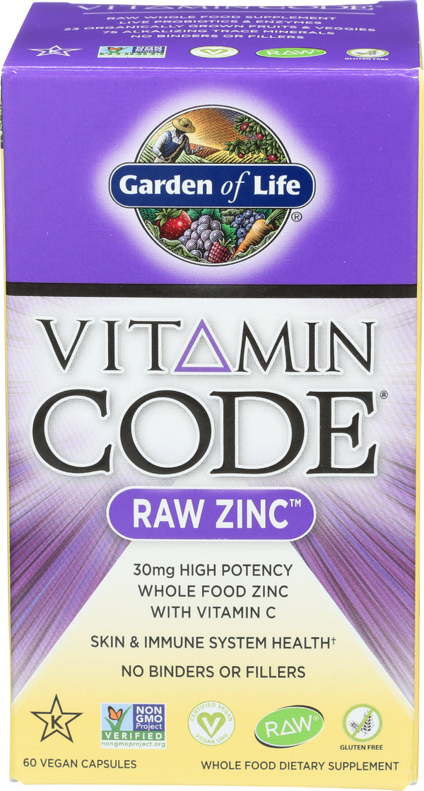 Vitamin Code Zinc, 60 vcap