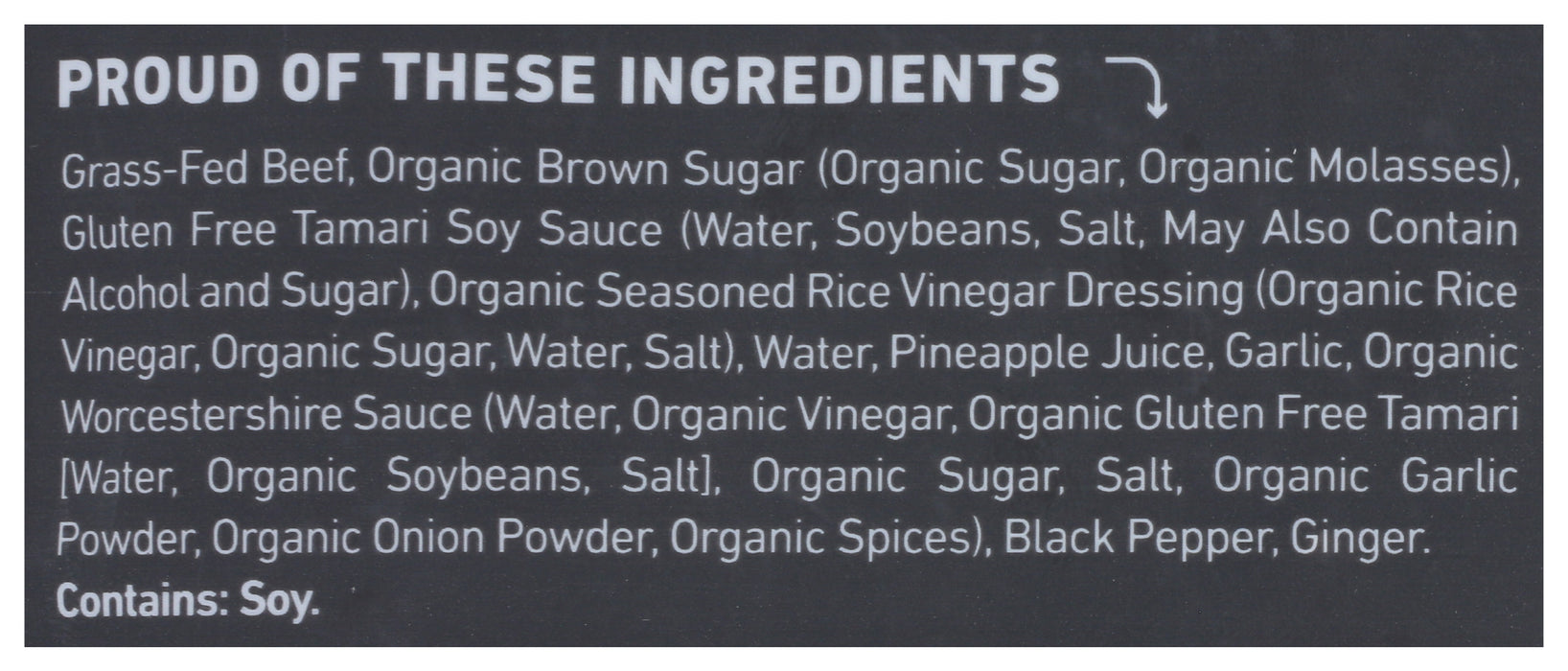 Grass-Fed Beef Jerky, Teriyaki, GF, 2.5 oz