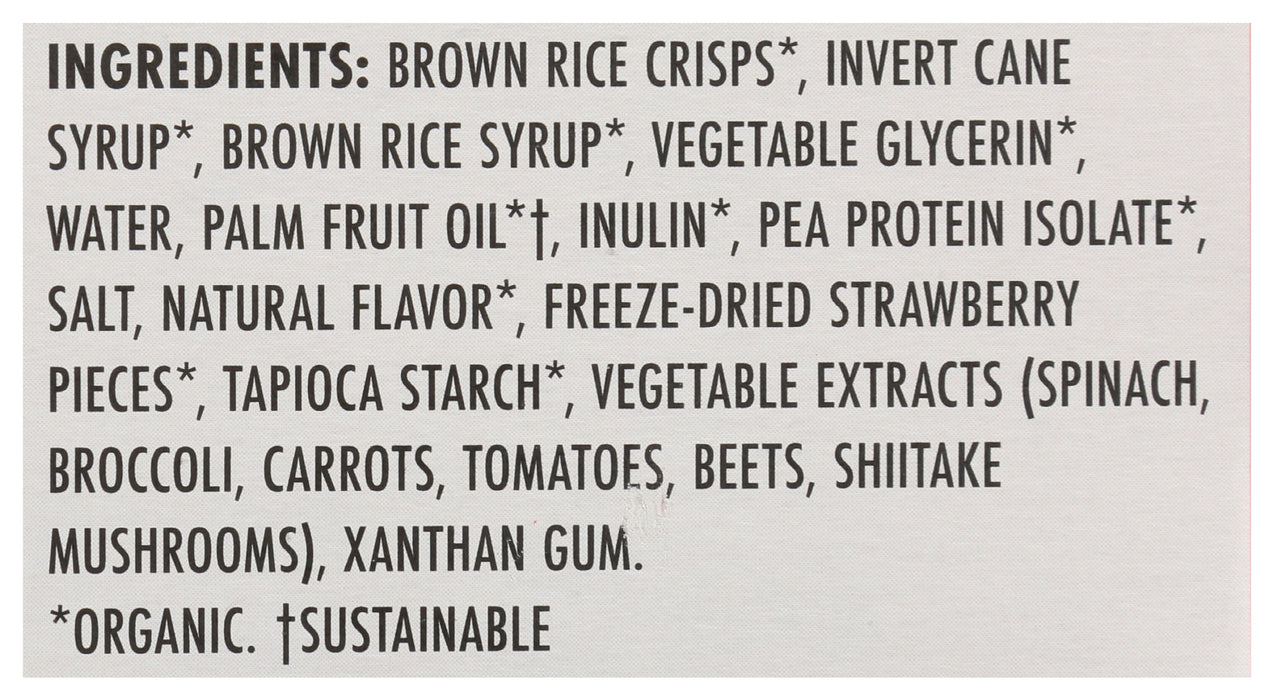 Rice Crispy Squares, Strawberry, Org, 4.66 oz