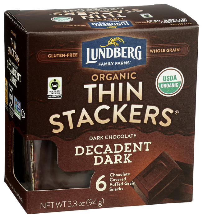 Rice Thin Stackers, Dark Choc, 3.3 oz