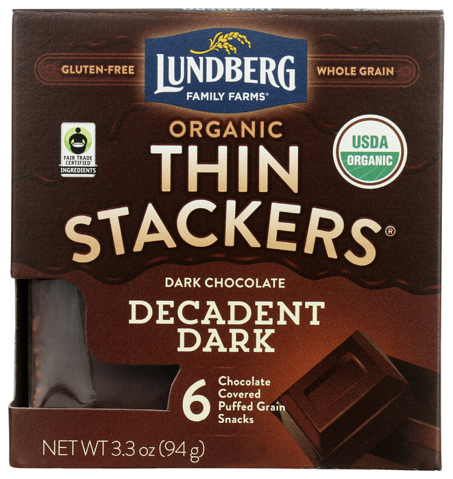 Rice Thin Stackers, Dark Choc, 3.3 oz