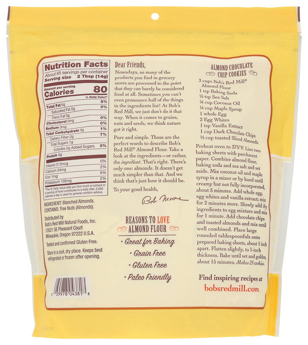 Almond Flour, Blanched Almonds, 32 oz