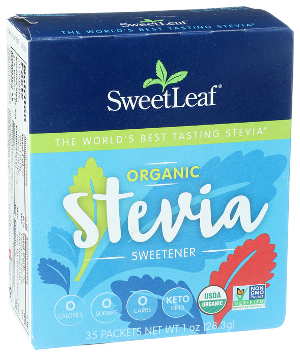 Stevia Sweetener Packets, Org, 35 ct