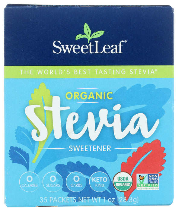 Stevia Sweetener Packets, Org, 35 ct