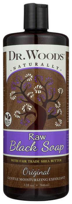 Raw Black Soap with Shea Butter, Original, 32 floz