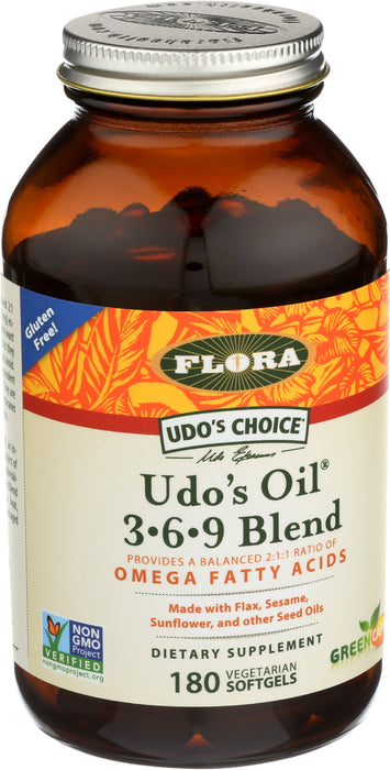 Udo's oil 3-6-9 Blend, 180 vsgel