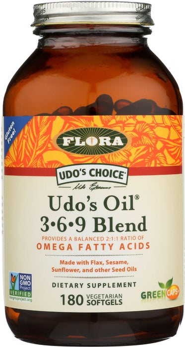 Udo's oil 3-6-9 Blend, 180 vsgel