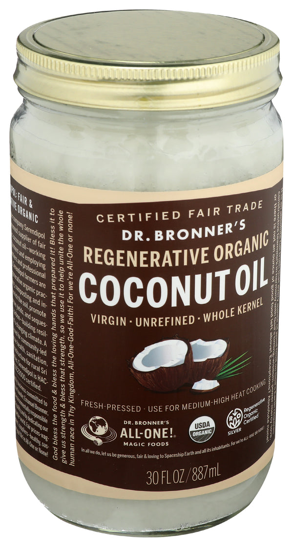 Whole Kernel Coconut Oil, Unrefined Org, 30 floz