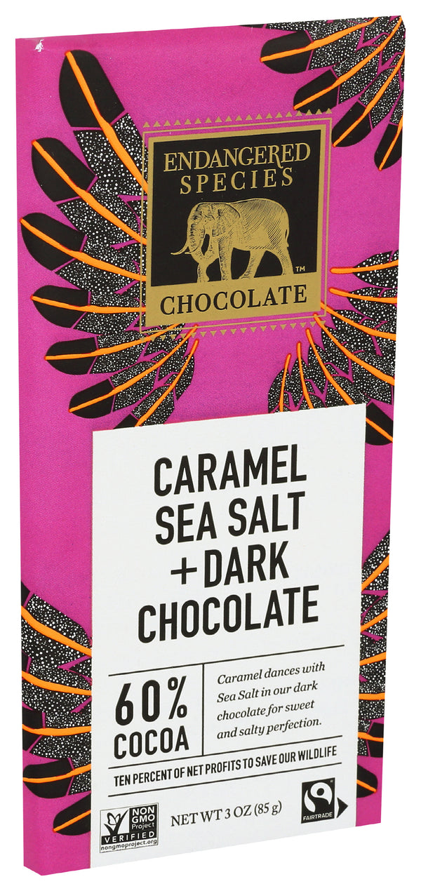 Caramel Seal Salt + Dark Chocolate Bar 60% Cocoa, 3 oz