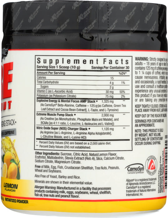 XtreamEdge Pre-Workout Muscle Recharger, Lemon, 0.66 lb