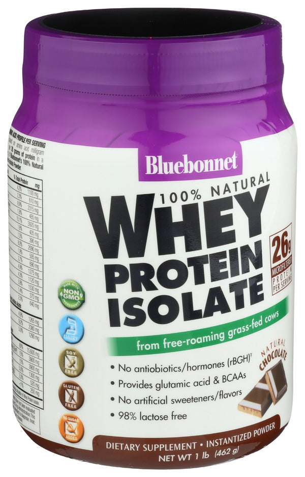 Whey Protein Isolate Powder, Chocolate, 1 lb