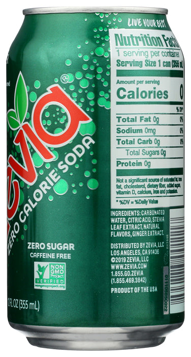 Ginger Ale, Zero Cal, 6/12 floz