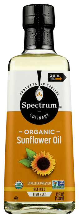 Sunflower Oil Refined, Org, 16 fl oz