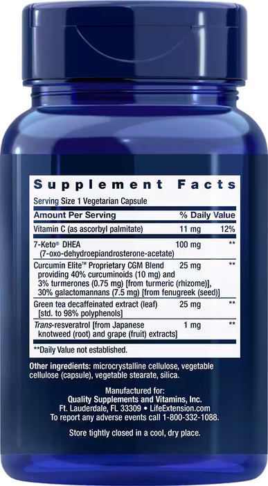 7-Keto DHEA Metabolite 100 mg, 60 vcap