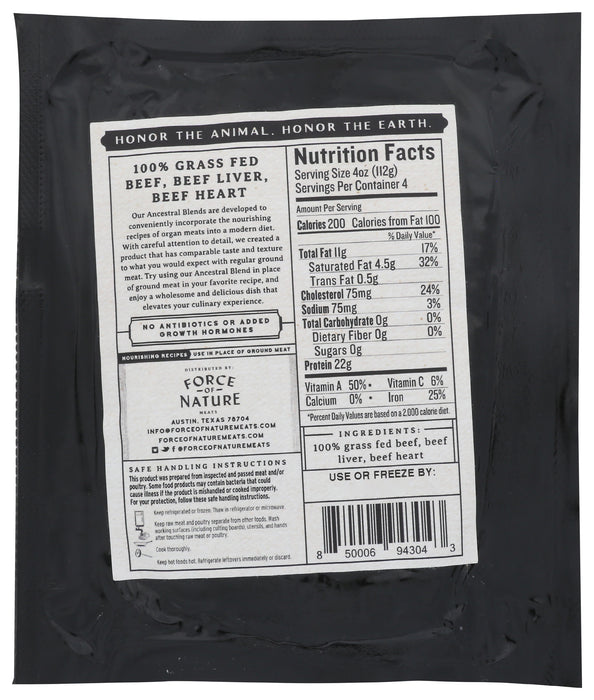 Grass Fed Ground Beef Ancestral Blend, 1 lb