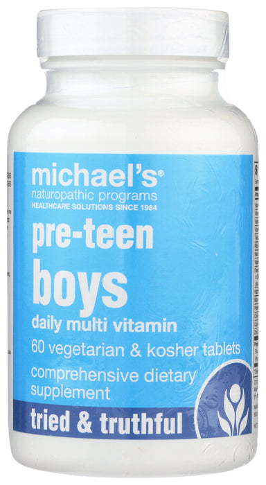 Pre-Teen Boys Daily Multivitamin, 60 tab