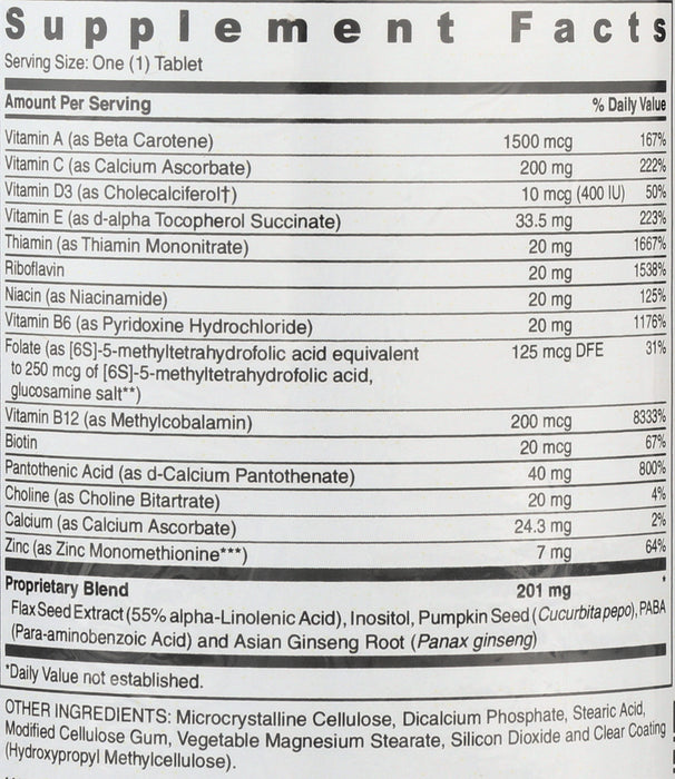 Pre-Teen Boys Daily Multivitamin, 60 tab