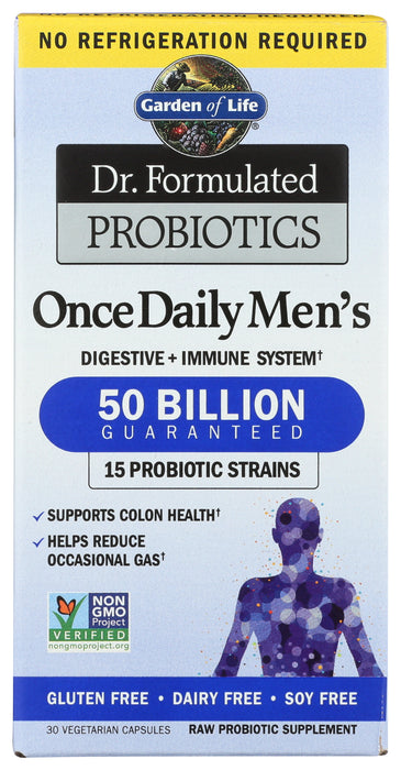 Dr. Formulated Probiotics, Once Daily, Men's SS, 30 cap