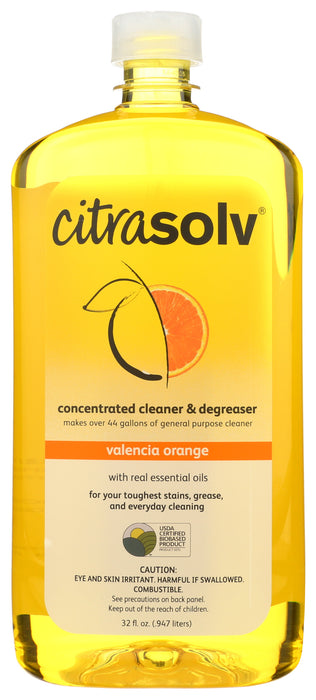 Concentrated Cleaner & Degreaser, Valencia Orange, 32 floz