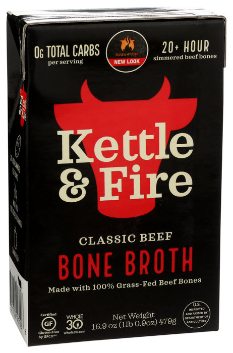 Bone Broth, Beef, Grass Fed, 16.2floz