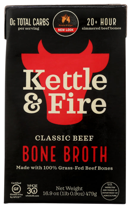 Bone Broth, Beef, Grass Fed, 16.2floz