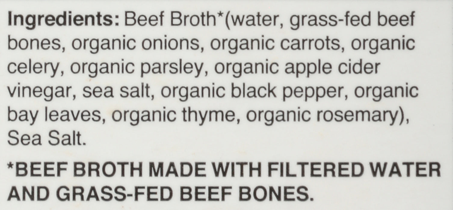 Bone Broth, Beef, Grass Fed, 16.2floz