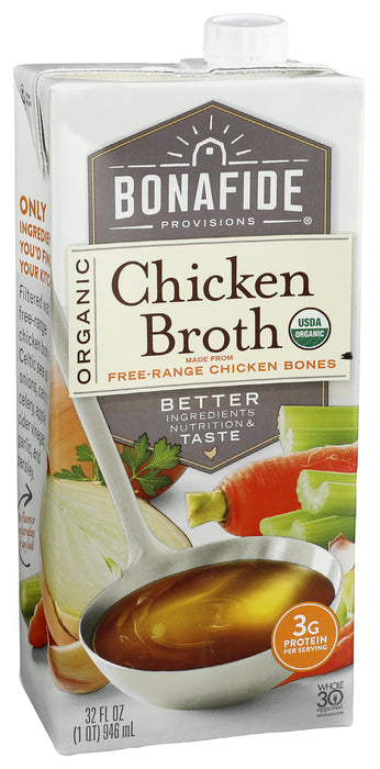 Chicken Broth, Org, 32 fl oz