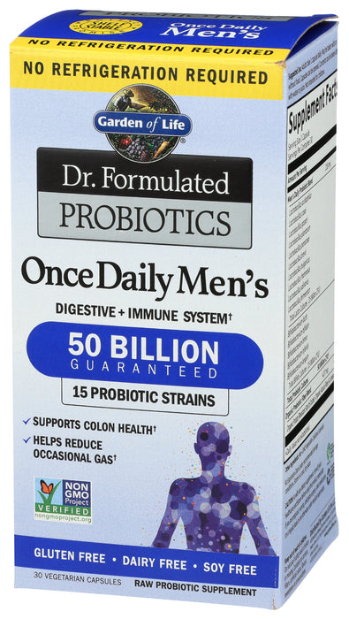 Dr. Formulated Probiotics, Once Daily, Men's SS, 30 cap