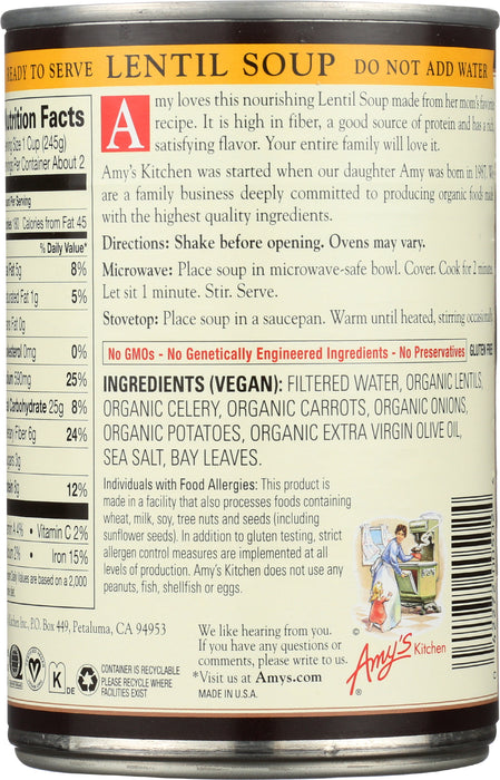 Lentil Soup, Org, 14.5 oz