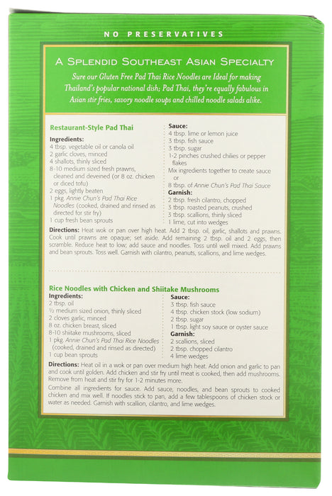 Pad Thai Noodles, Original, 8 oz