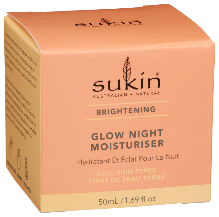 Brightening, Glow Night Moisturiser, 1.69 floz