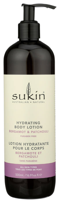 Hydrating Body Lotion, Bergamot & Patchouli, 16.9 floz