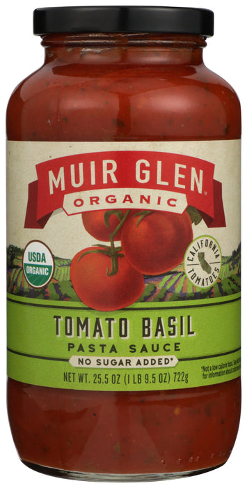 Tomato Basil Pasta Sauce, Org, 23.5 oz