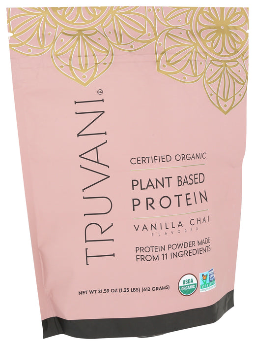 Plant Based Protein, Vanilla Chai, Org, 20 Serv/21.59 oz